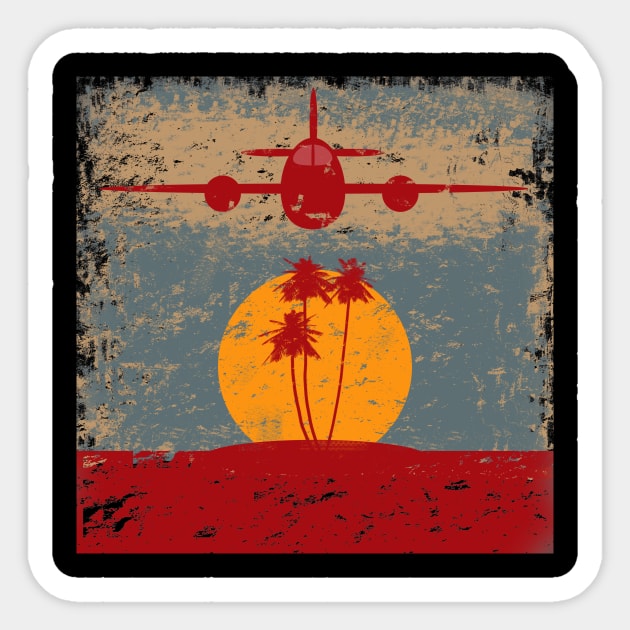 Vintage Plane Sticker by Urbanvintage